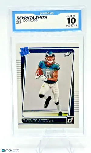 2021 Donruss DeVonta Smith #261 Rated Rookie RC Eagles Diamond Gem Mint 10