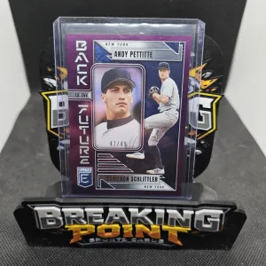 2026 Donruss Elite Cam Schlittler Back To The Future Purple Parallel 47/49