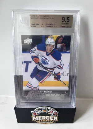 2015 Upper Deck Connor McDavid Young Guns BGS 9.5