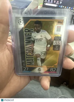 2022 Topps Match Attax Matchwinner Vini Jr. #133 UEFA Champions League Soccer Card