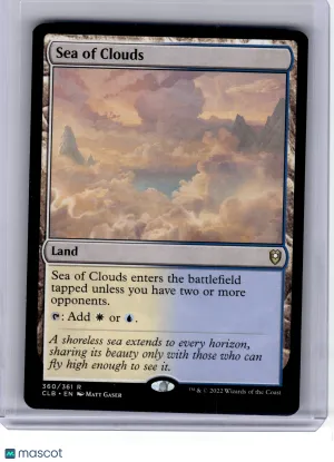 2022 MagicTG—Sea of Clouds #360 Commander Legends: Battle for Baldur's Gate—Rare Non-Foil