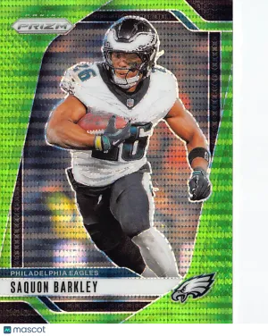 2024 Panini Prizm Football Saquon Barkley Green Pulsar #232 Philadelphia Eagles