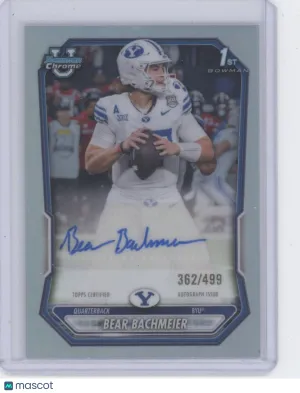 2026 Bowman Chrome Football Bear Bachmeier #BCPA-BB Refractor /499 Auto