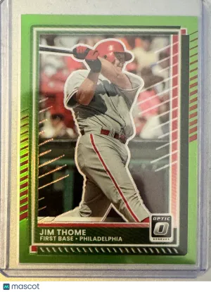 2025 Panini Donruss Optic Prizm Jim Thome #31 Green /149