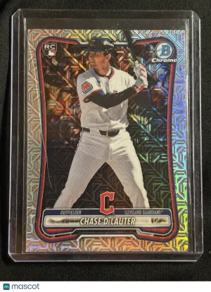 2024 Bowman Chrome Mega Box Chase DeLauter #37 Mojo Refractor RC