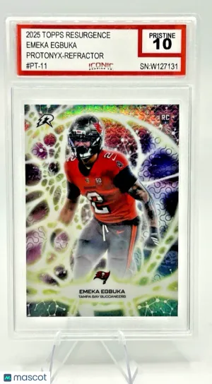 2025 Topps Resurgence Emeka Egbuka RC Protonyx Refractor PT-11 Pristine 10