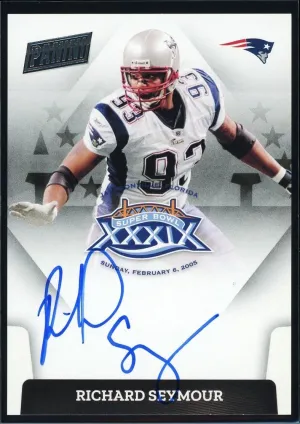 Richard Seymour 2022 Panini Donruss #SBXXXIX-RS Super Bowl 39 Auto Patriots