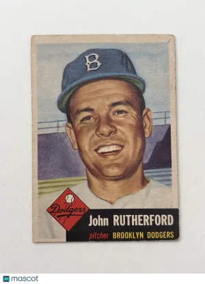 1953 Topps John Rutherford #137 Nicely Centered