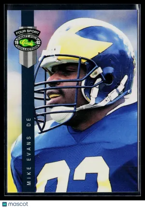 1992 Classic Four Sport Draft Pick Collection Mike Evans #140