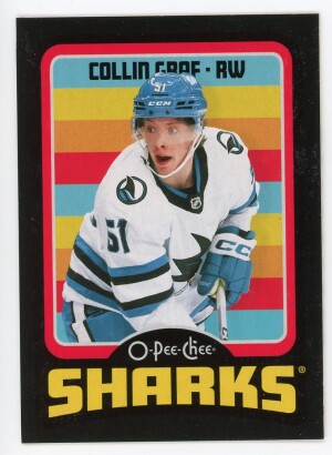 2024-25 O-Pee-Chee Collin Graf Retro Rookie Black 48/100