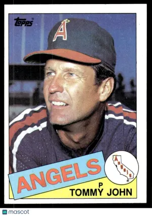 1985 Baseball Card Tommy John #179