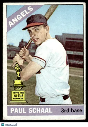 1966 Baseball Card Paul Schaal #376