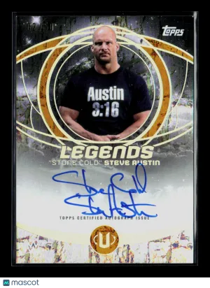 2025 Topps WWE Undisputed Steve Austin #LGA-SCA Gold Auto
