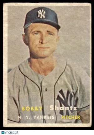 1957 Baseball Card Bobby Shantz #272