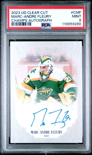 2023-24 Upper Deck Clear Cut Champ's Marc-Andre Fleury Auto #C-MF