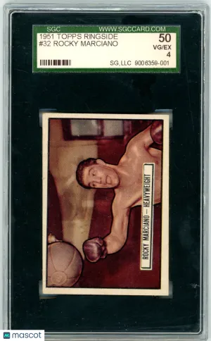 Graded 1951 Topps Ringside Rocky Marciano #32 SGC 4 Boxing Card