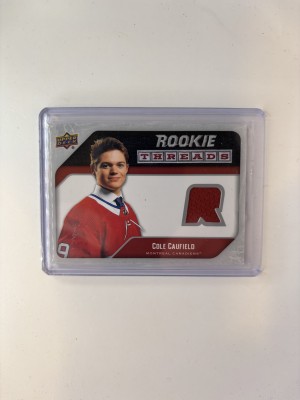 2021-22 Upper Deck Series 2 Rookie Threads Jersey Cole Caufield #RT-CC