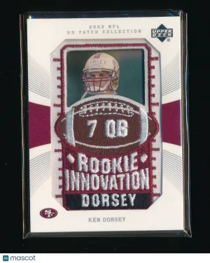 2003 Upper Deck UD Patch Collection Ken Dorsey Patch Rookie