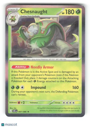 2026 Chaos Rising Chesnaught Rare #7/86