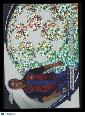 Ronaldinho 2023 Topps Chrome UEFA Club Starball Debut #SD-12 L02 FC Barcelona