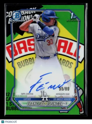 2026 Topps Bowman Chrome Francisco Espinoza #CPA-FE Green Auto