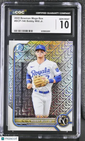 2022 Bowman Mega Box Bobby Witt Jr. #BCP-146 CGC 10 Kansas City Royals