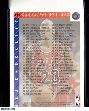 1992 Upper Deck Michael Jordan #419