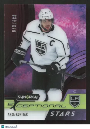 2021-22 Upper Deck Synergy Anze Kopitar #ES-AK Exceptional Stars Red SN