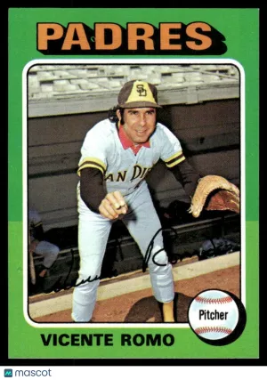 1975 Baseball Card Vicente Romo #274