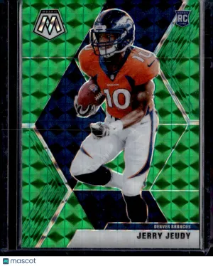 2020 Panini Mosaic Prizm Jerry Jeudy #206 Green RC
