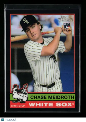 2025 Topps Heritage High Number Chase Meidroth #671 Black Border RC