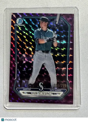 2024 Bowman Chrome Colt Emerson Purple RayWave Refractor /299