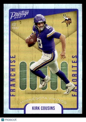 2021 Panini Prestige Kirk Cousins #FF-15 Franchise Favorites