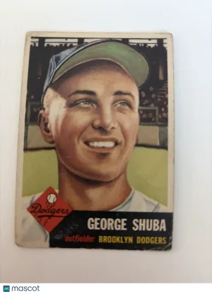 1953 Topps George Shuba #34 Lower grade