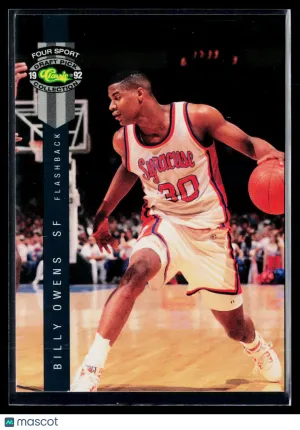 1992 Classic Four Sport Draft Pick Collection Billy Owens #311