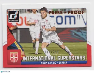 Near Mint Donruss International Superstars Bronze Press Proof #53 Parallel Insert Soccer Card