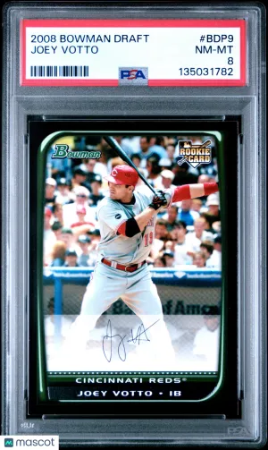 2008 Bowman Draft Picks Joey Votto #BDP9 [Base] Rookie Base Set PSA 8