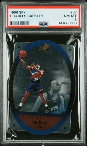 1996 SPx Charles Barkley #37 PSA 8