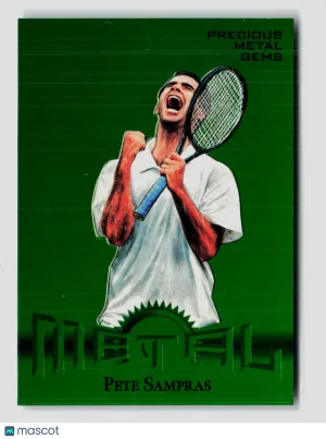2026 Upper Deck SkyBox Metal Universe Champions Pete Sampras #RT-17 Precious Gems Green 03/10