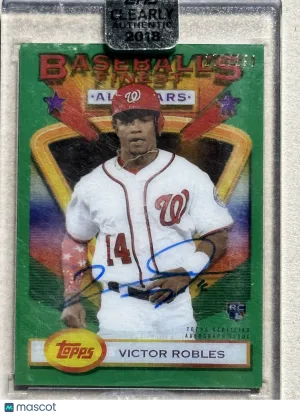 2018 Topps Clearly Authentic Victor Robles #93FSA-VR Green RC