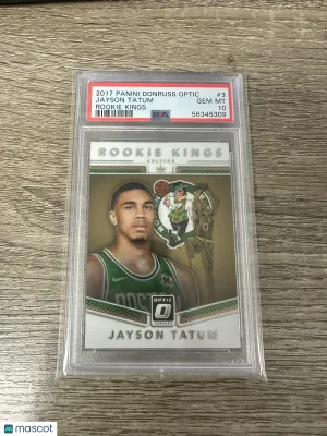 2017 Panini Donruss Optic Rookie Kings Jayson Tatum #3 PSA 10