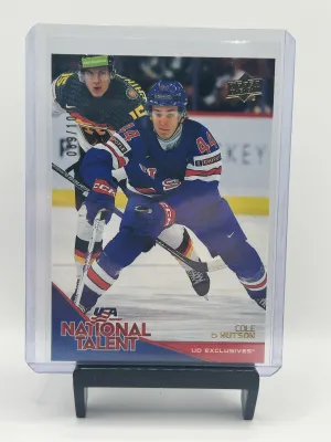 2026 Team USA Juniors Cole Hutson Exclusives & Silver Outburst Lot