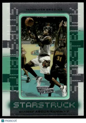 2001 Upper Deck Ultimate Victory Starstruck #S6 Shareef Abdur-Rahim Vancouver Grizzlies