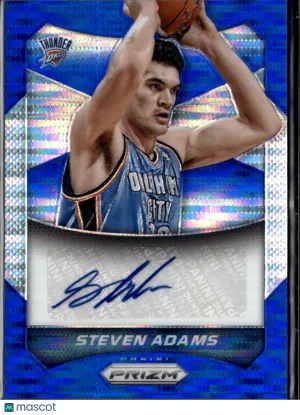 Steven Adams 2014 Panini Prizm Basketball Auto Blue Mojo /249 Oklahoma City Thunder