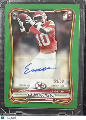 2026 Bowman Emmett Johnson #BPRA-EJ Green /99 RC