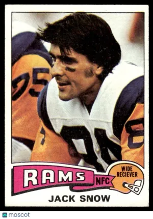 1975 Football Jack Snow #258