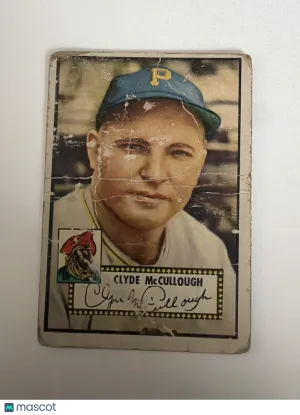 1952 Topps Clyde McCullough #218 Low Grade