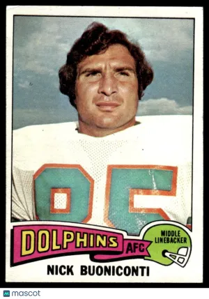 1975 Football Nick Buoniconti #345