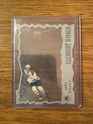 1996-97 SP Clear Cut Winners Saku Koivu Clear Die-Cut SSP Canadiens #CW2
