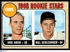 1968 Baseball Card Arcia Schlesinger #258